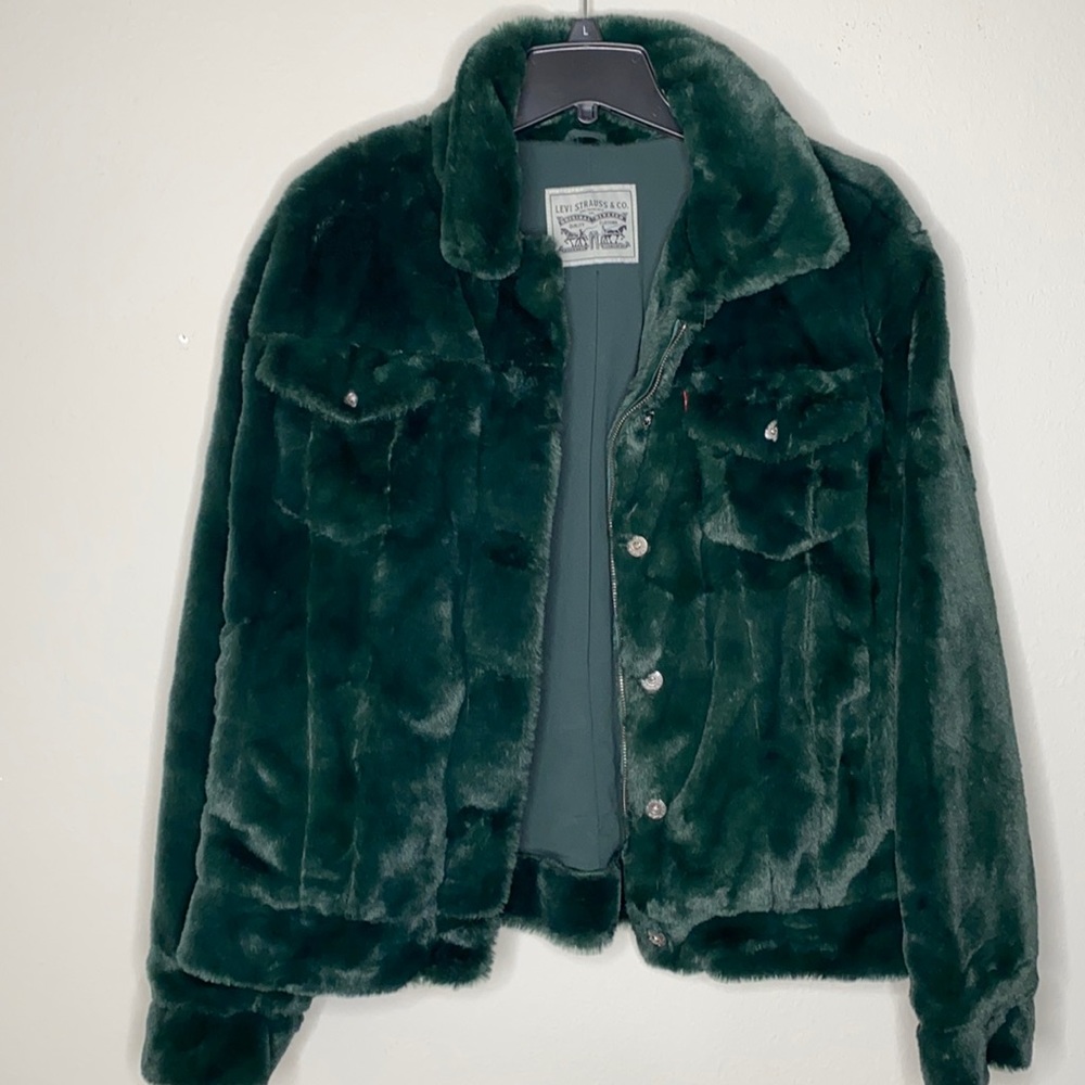 Levi’s faux fur trucker jacket